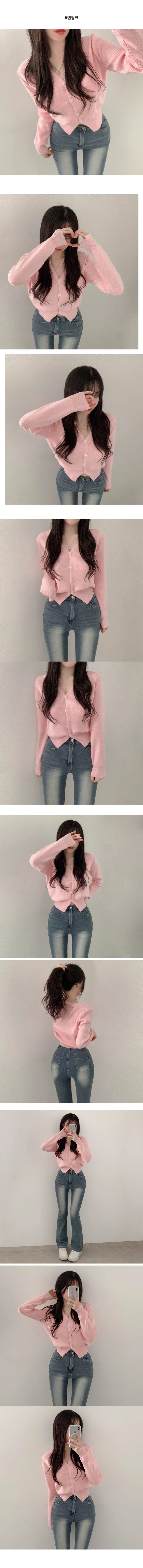 [허리잘록/15컬러] 봄🌸캐시미어 위브 아방핏 니트 데일리 가디건 상세 이미지 7