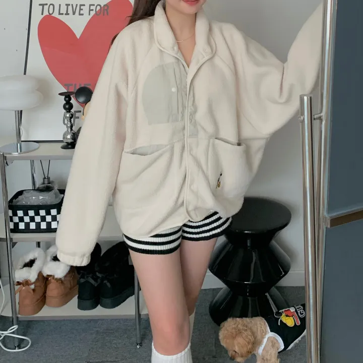 [🌠디즈니정품💭/남녀공용❤️/도링룩단독🤸] 미키 후리스 점퍼 미키마우스 캐릭터 뽀글이 집업 잠바 겨울 아우터 (3color) 상세 이미지 23