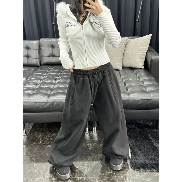 ❤️‍🔥누적판매8,000 돌파 기념❤️‍🔥[UNISEX/기모 ver.🤧/소장추천!]럽 올 컬러 와이드 스트링 트레이닝 팬츠(5color) 상세 이미지 91