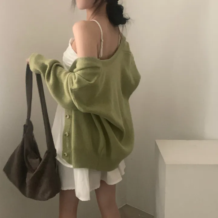 [폭닥/요즘에딱!] 프렘 베이직 브이넥 오버핏 니트가디건 - 8color 상세 이미지 29