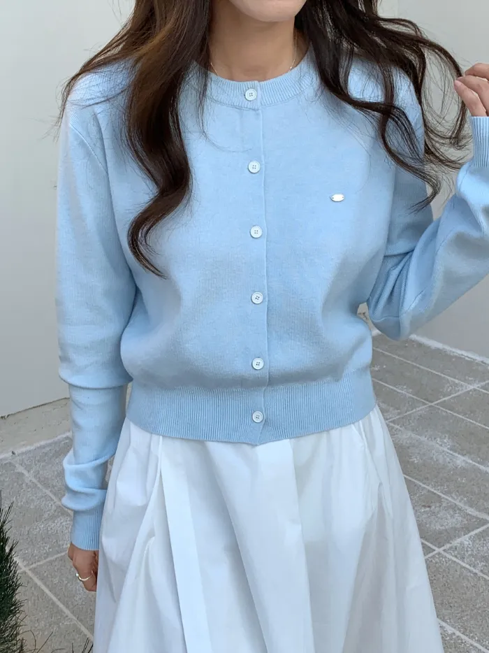 그니아❤️ 무지 베이직 데일리 라운드넥 가디건 6color 상세 이미지 41