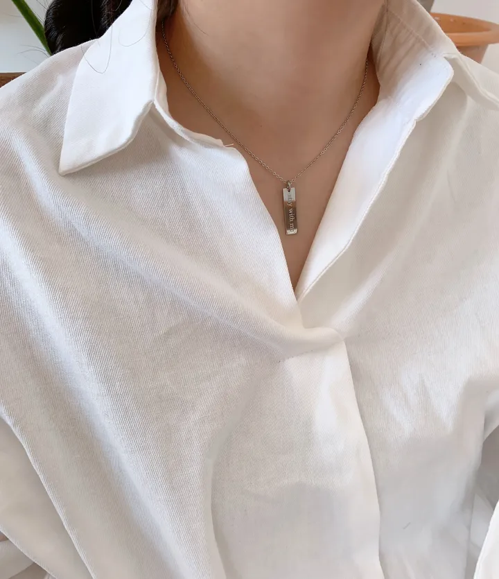 올써지컬!1+1)2개!!각인바 레터링 써지컬목걸이! 상세 이미지 8