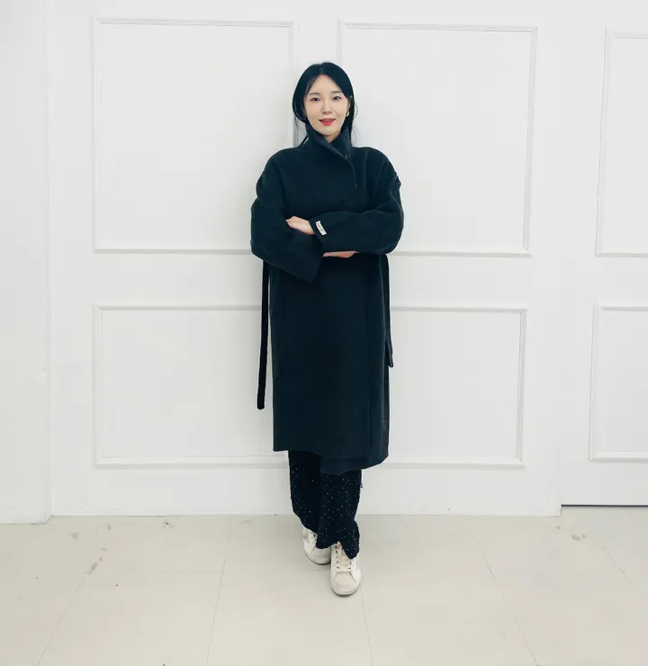 자체제작 원단부터 다른 엣지넥 양모 핸드메이드코트 빅사이즈 연말룩 하객룩 110까지 상세 이미지 42