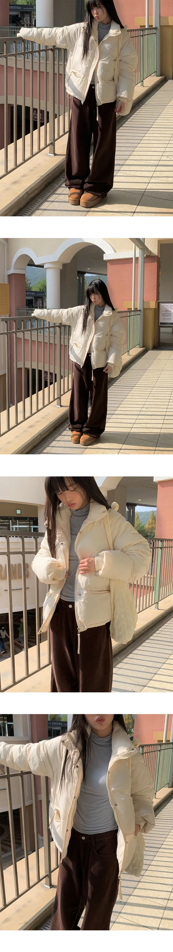 [기모팬츠🤎] 캠핑 와이드 겨울 기모 코튼 팬츠 (2color) 상세 이미지 14