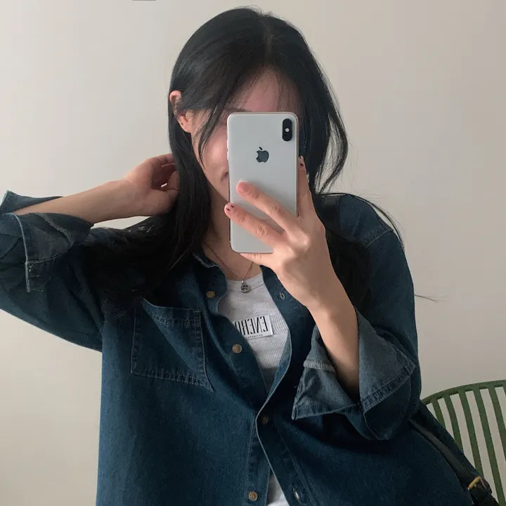 [여유핏🤍/논페이드원단*.*] 안느 데님 생지셔츠, 남방 - 4color 상세 이미지 40