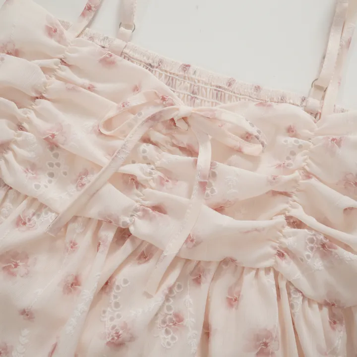 벚꽃룩🌸 리노아 플라워 쉬폰 가디건 뷔스티에 set 상세 이미지 16
