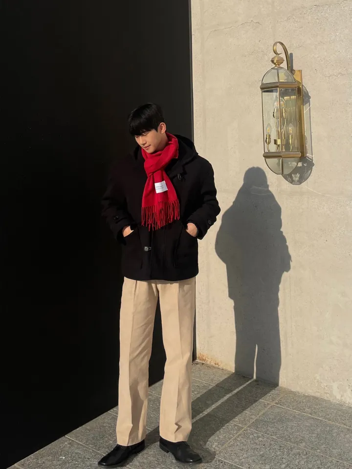 무드 울 후드 숏 코트 3 Color 상세 이미지 38