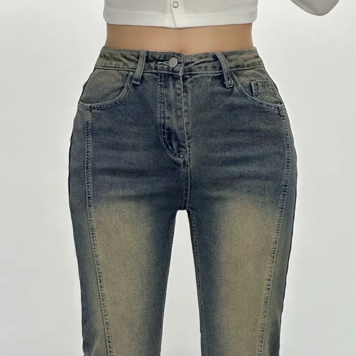 [인생부츠컷/숏&롱/~XL] 엘리 절개라인 하이웨스트 부츠컷 데님팬츠 롱팬츠 기장선택 빅사이즈까지 스판청바지 가을신상 (6Col) 상세 이미지 32