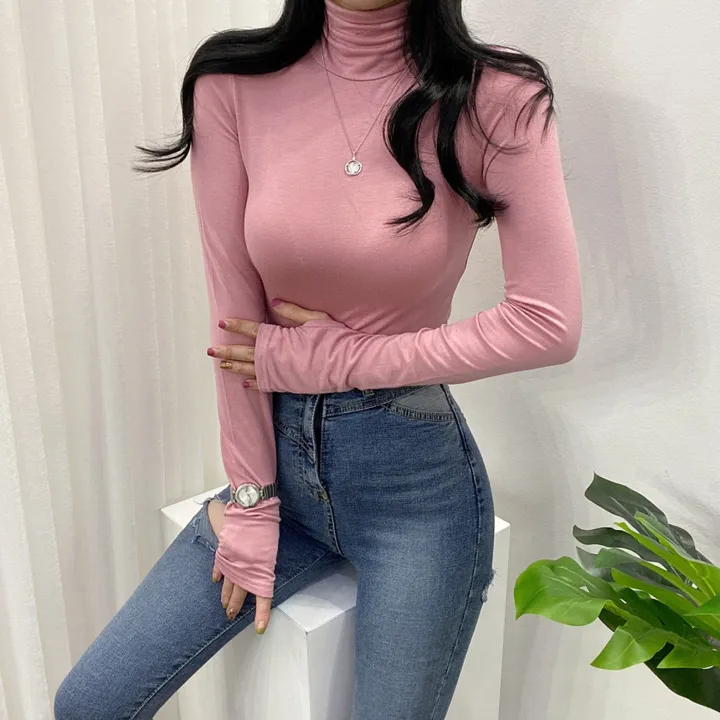 🚀당일발송🚀[묶음할인/8컬러] 가을 겨울 로하 워머 폴라 티셔츠 이너티 상세 이미지 31