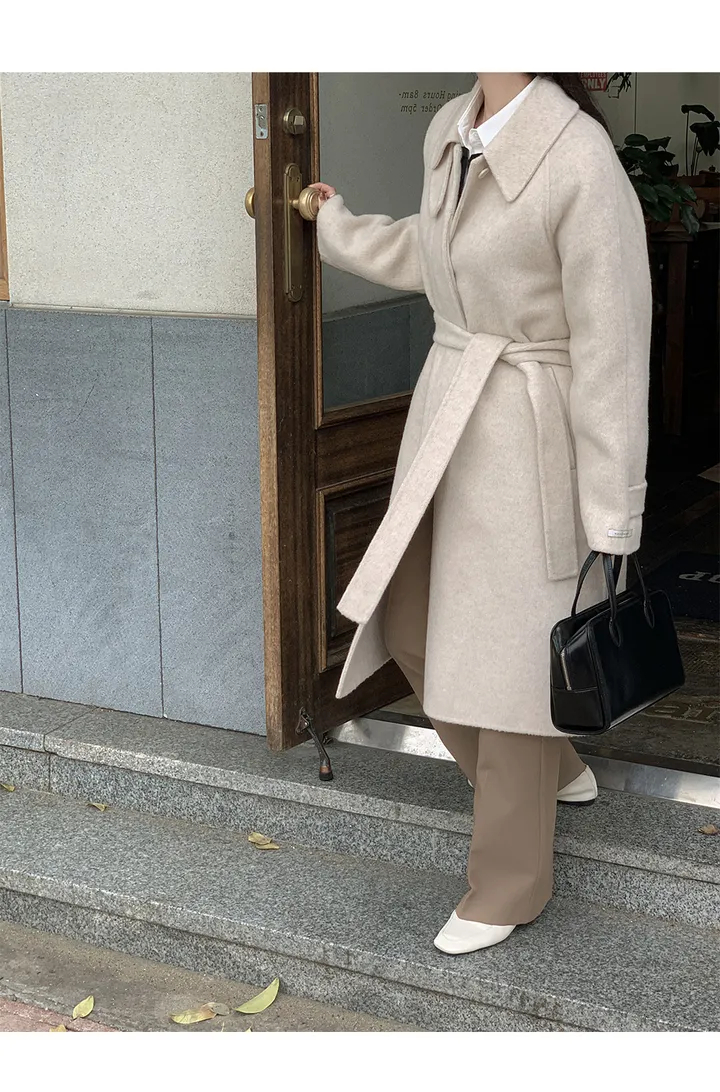 [자체제작/3천장돌파/S-L]마벨 프리미엄 히든단작 울 핸드메이드 하프 코트 상세 이미지 108
