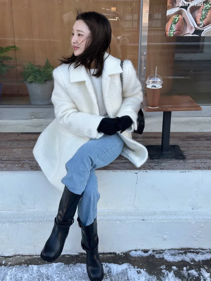 [주문폭주/핑크강추🩰] 헤어 울 하프코트-2col 상세 이미지 17
