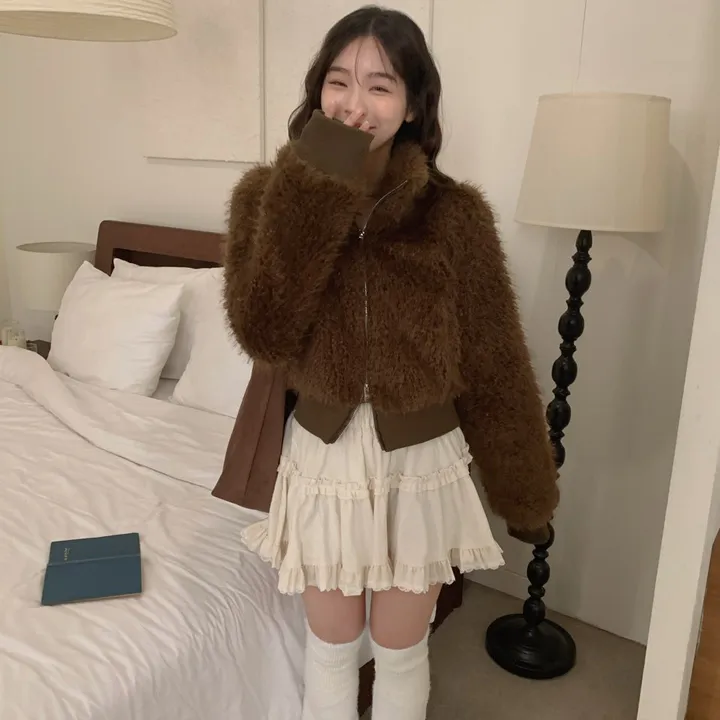 [분위기갑🤎퀄리티굿!] 따뜻, 하이넥 하프 퍼 집업 점퍼 상세 이미지 7
