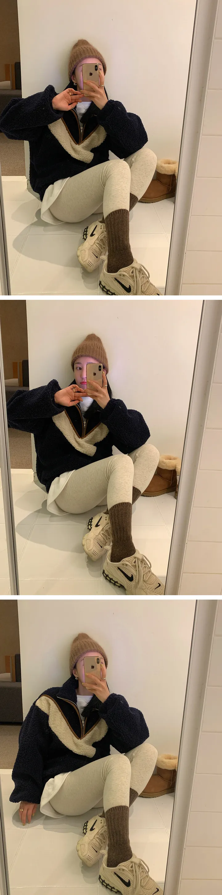 [데일리템/따뜻해요☕]스판 피치 기모 레깅스 (4color) 상세 이미지 25