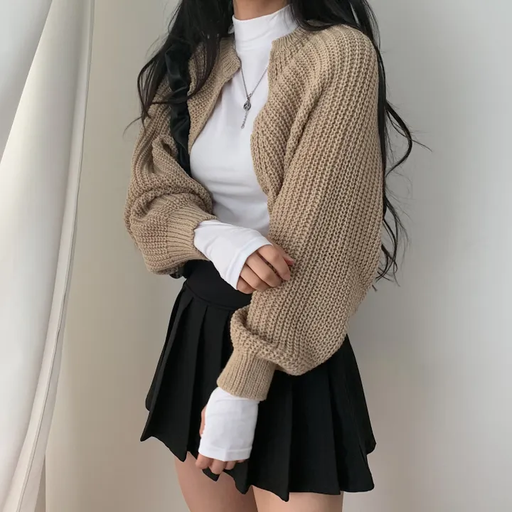 가을 두께감! 하찌 볼레로 크롭 니트가디건;5col 상세 이미지 26