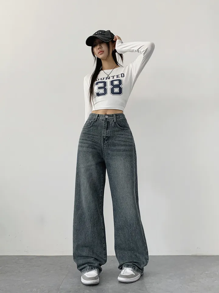 (숏,기본,롱/~XL)[사계절 인생데님,후기극찬🖤6color*사계절,스탠다드핏! 워싱 하이웨스트 데일리데님팬츠] 로키워싱스탠다드데님 상세 이미지 23