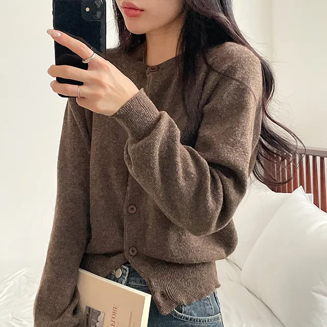 [~10컬러] 보노보노 크롭핏 단정해 니트가디건 상세 이미지 43