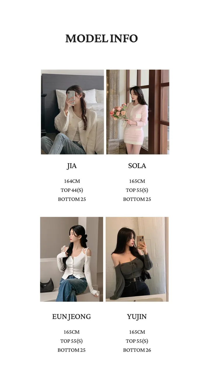 [갓성비❤️/화사한 봄 자켓으로 제격!] 매니아 노카라 컷팅 디테일 버튼 포켓 세미크롭 봄 트위드 자켓 상세 이미지 50