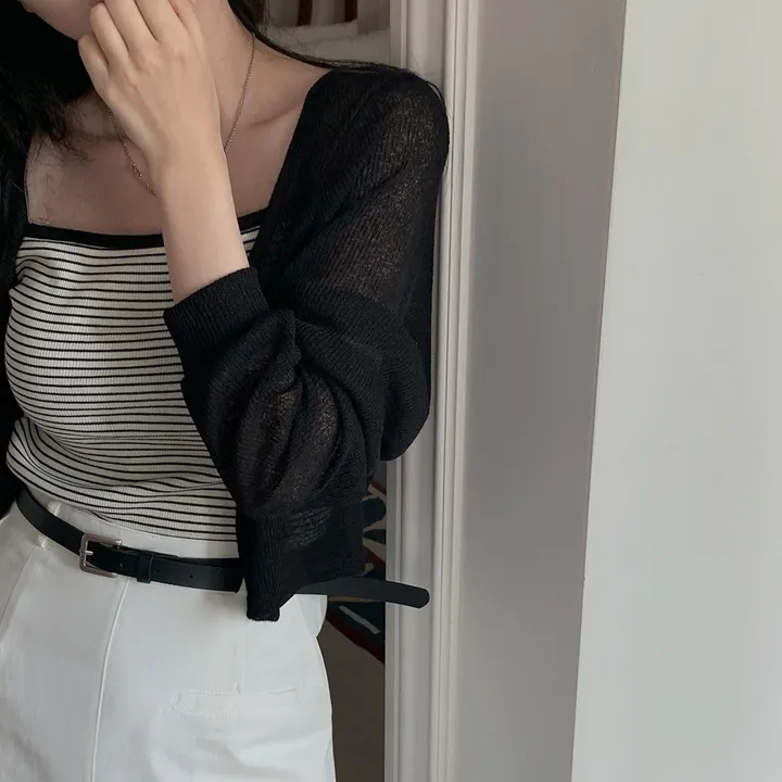 [햇빛차단☀️/블랙 당일출고!] 자체제작 #크치Made 순애 린넨 세미 크롭 볼레로 여름가디건 - cd (장마룩,워터밤,흠뻑쇼 필수템) 상세 이미지 67