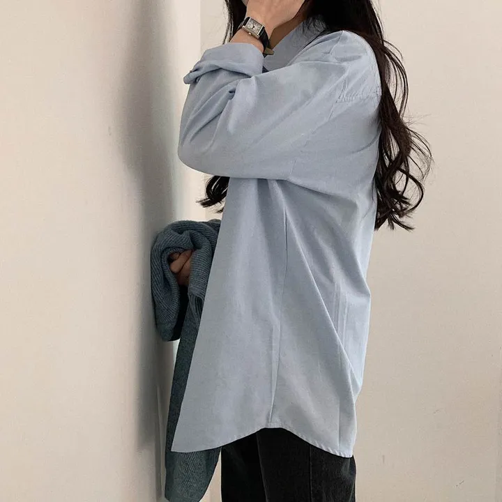 [컬러추가] 고급스러운, 옥스포드 박시핏 셔츠;7col 상세 이미지 28
