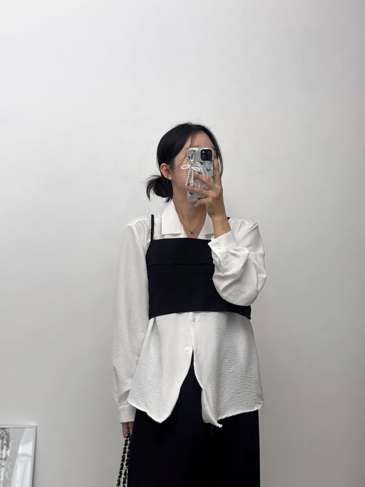 [set가격💛국내생산] 뷔스티에 + 롱 스커트 투피스 셋업 set (2color) 상세 이미지 35