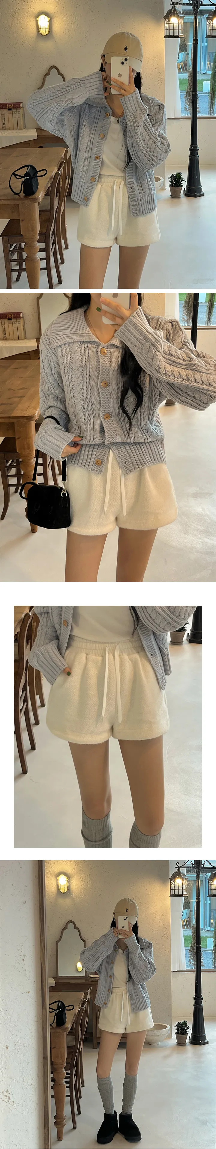 [MADE]스노우 앙고라 밴딩 숏팬츠-3color 상세 이미지 10