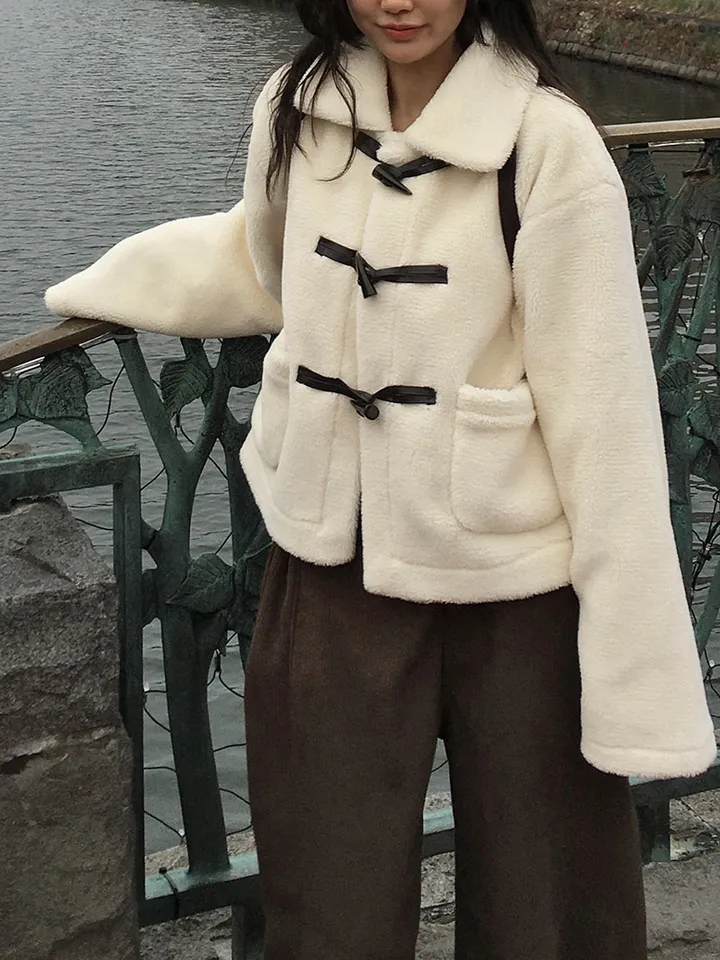 [왕따뜻🤎몽글몽글 *떡볶이코트* 양털 떡볶이자켓 겨울자켓 연말룩] 몽실양털떡볶이코트 상세 이미지 27
