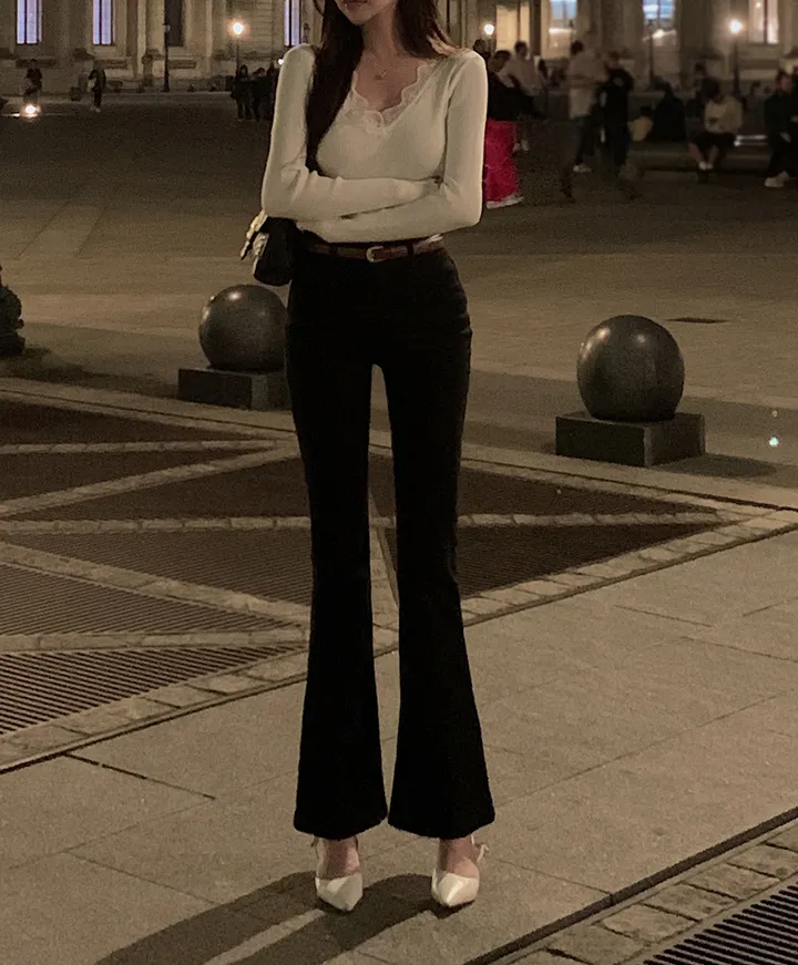 단독) 볼링레직기밴딩부츠컷 pants 💗2ver.숏/롱 (xs사이즈,숏기장 추가!) 상세 이미지 37