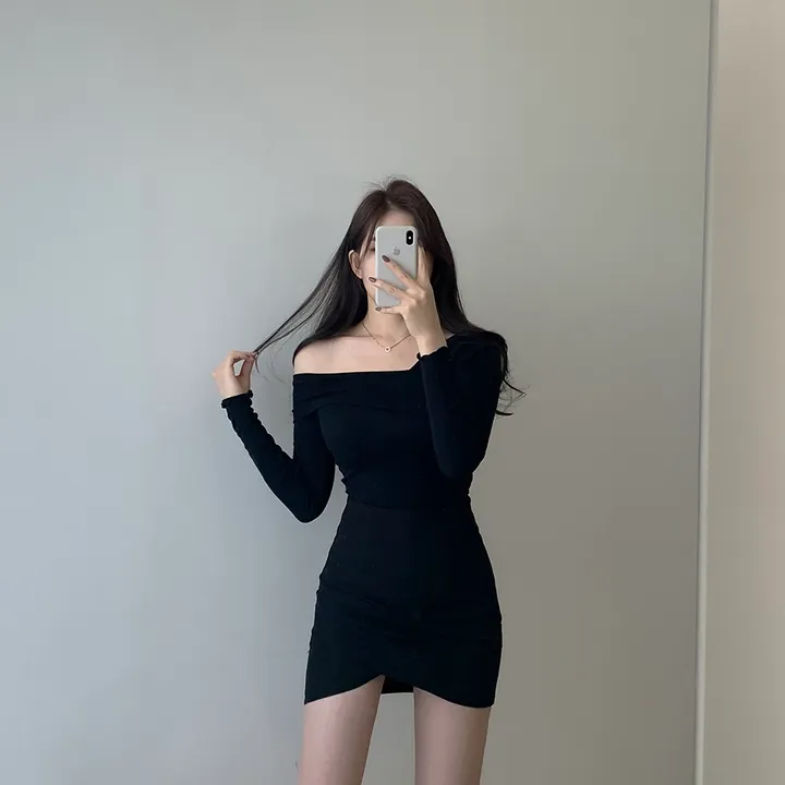 (여리글램핏ღ) 스윗 사선 오프숄더 긴팔 티셔츠 5color (S/S) 상세 이미지 9