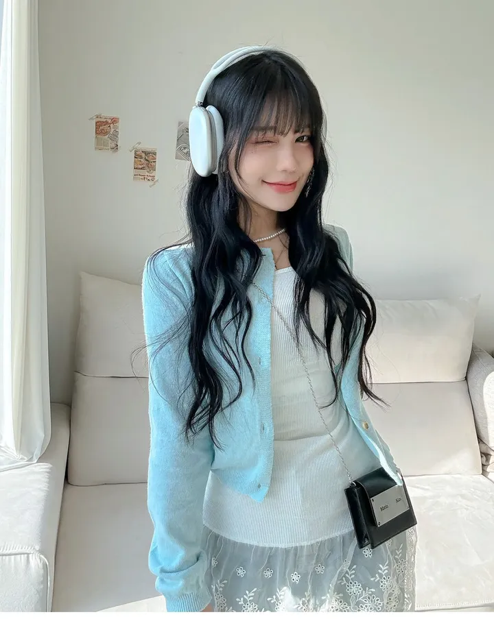 [너무 예뻐요../색감보장] 젤라또 레이어드 캐시미어 라운드 크롭 단추 니트 가디건 (9 col) 봄가디건 기본텝 상세 이미지 32