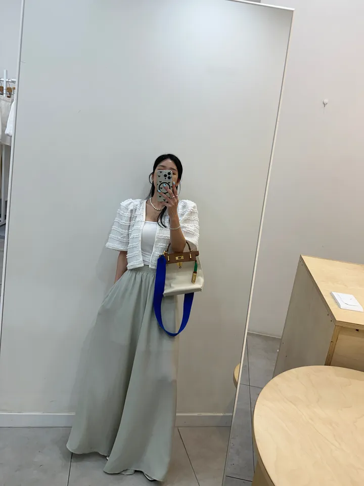 [러블리 한가득~❤️] 봉긋 레이스 엔젤 퍼프 크롭 가디건 상세 이미지 71
