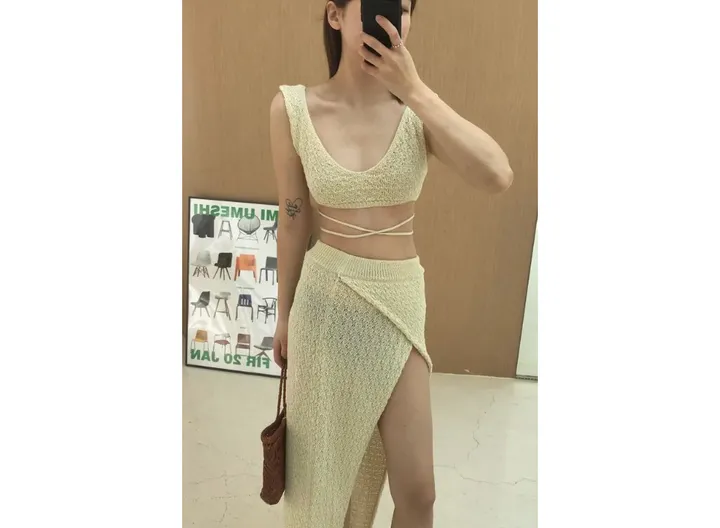 *원가이하세일* 커버업 수영복 비키니세트 스윔웨어 4피스수영복 4피스비키니 빅사이즈모노키니 빅사이즈수영복 커버업비키니 모노키니 원피스수영복 여름 휴양지룩 수영복세트 상세 이미지 6