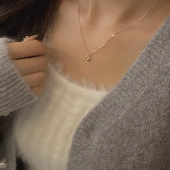 [silver925] 레인 큐빅 목걸이 (2color) 상세 이미지 11