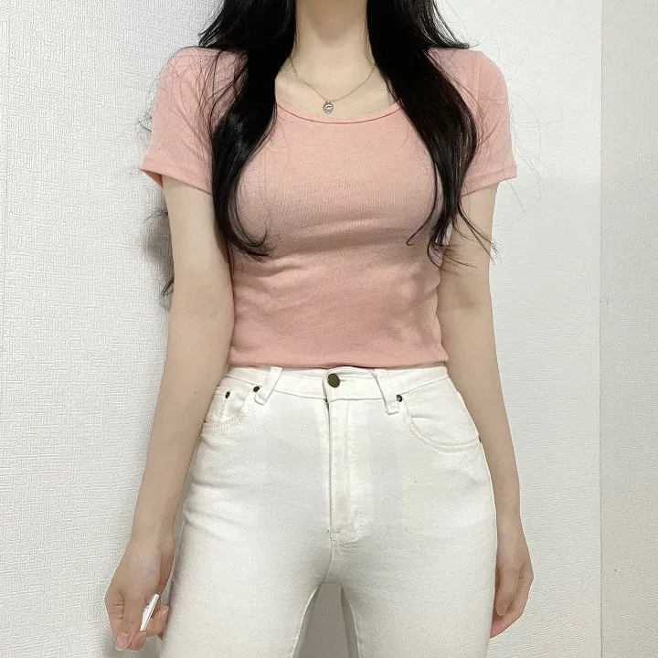 [🔥단독13컬러/7만장돌파🔥묶음할인]유넥 팔라인 이뻐보이는 VER2. 쫀쫀 면 반팔티셔츠 상세 이미지 37