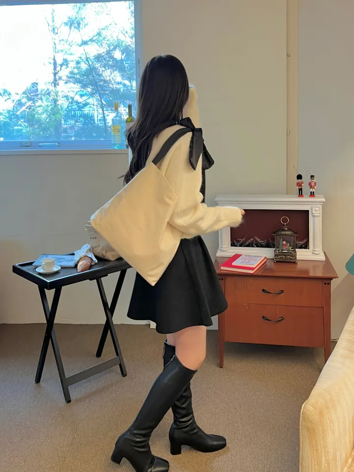 봄신상 리본 에코백 캔버스 가방(캐쥬얼, 리본포인트백) 상세 이미지 20