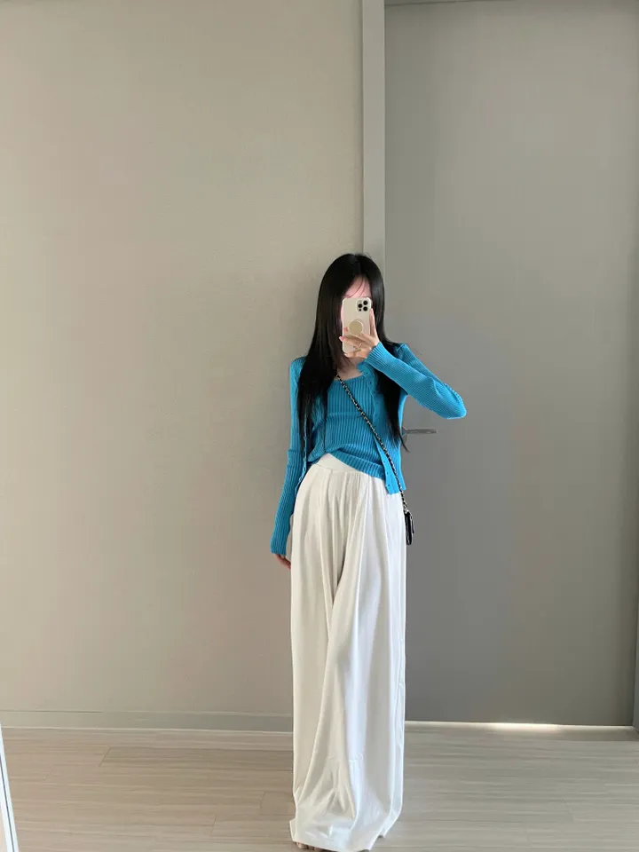 [선주문 폭주] 슬림핏 기본 니트 나시 가디건 세트 상세 이미지 2