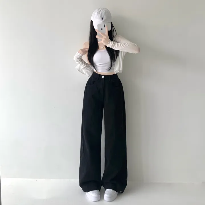 [스냅핀턱🖤/기장선택/핏보장/컬러 추가!] 스노우 4계절 폴딩 사이드 핀턱 하이웨스트 롱와이드 팬츠 히든밴딩 밑단 스냅 비조 버튼 코튼 면바지 와이드 조거 바지 키작녀 키큰녀 상세 이미지 20