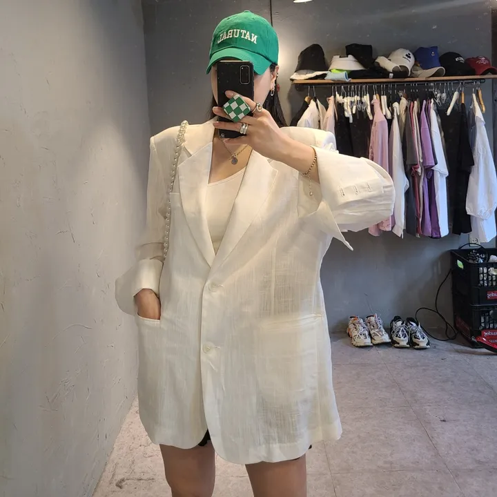 오버핏 대디 린넨자켓 상세 이미지 15