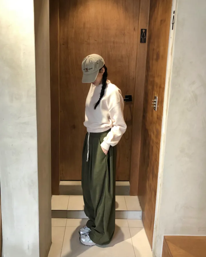 [데일리/*핏보장*] 코듀로이 골덴 핀턱 밴딩 팬츠 - 7colors (맞주름 허리 밴딩 와이드팬츠 롱다리핏 골반보장) 상세 이미지 30