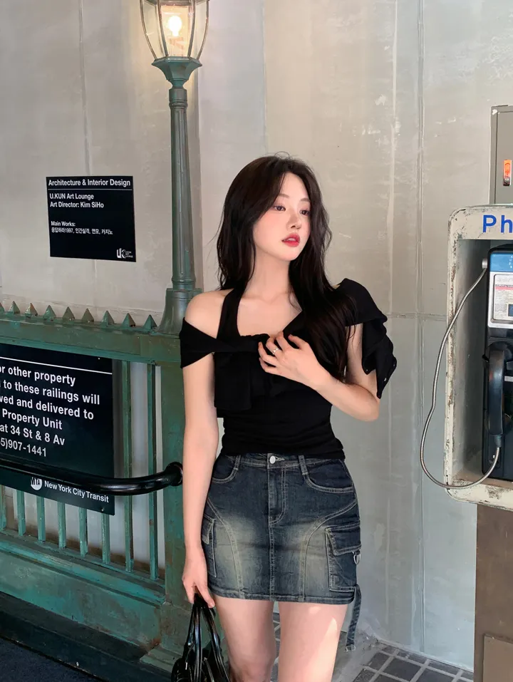 [MADE][2pcs,승모근소멸🤍] 키싱 홀터넥 나시 가디건set (4color) 상세 이미지 99