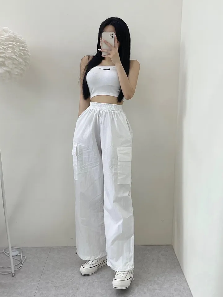 🎀국내제작/편한착용감/최저가강추/모델소장/시원한소재/오래착용가능🎀데일리 꾸안꾸 바스락 에스파 카고 조거 트레이닝 팬츠 상세 이미지 8
