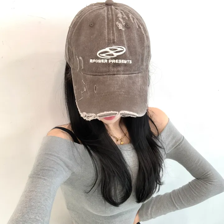 [🧢+팔찌+안경+캡가드증정❤/묶음할인✨] 캐피튜드 빈티지 리퍼 이파워 프리젠츠 볼캡 - 연예인핏 데일리 남녀공용 소두핏 레트로 소두핏 대두커버 연예인 아이돌 사계절 커플 모자 상세 이미지 85