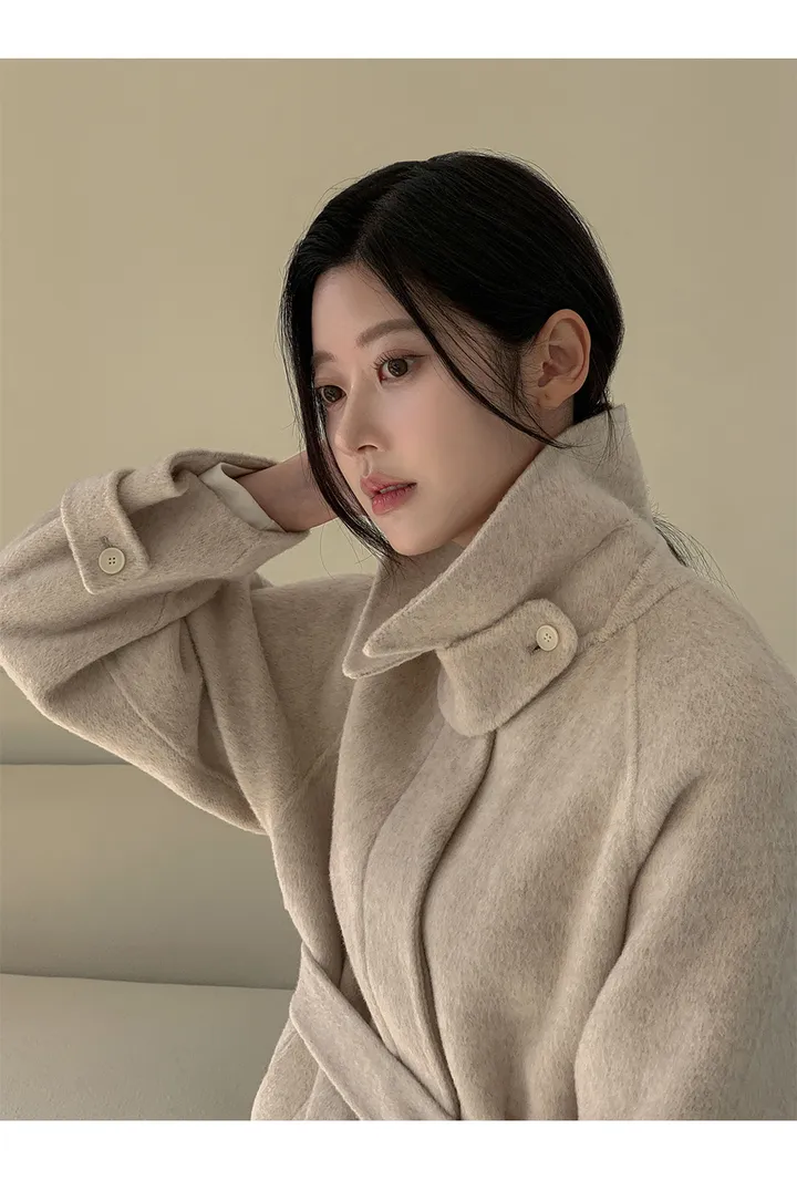 [자체제작/3천장돌파/S-L]마벨 프리미엄 히든단작 울 핸드메이드 하프 코트 상세 이미지 36