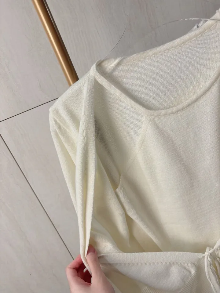 이브 여리 언발 끈 랩 가디건 *랩가디건, 끈가디건 상세 이미지 24