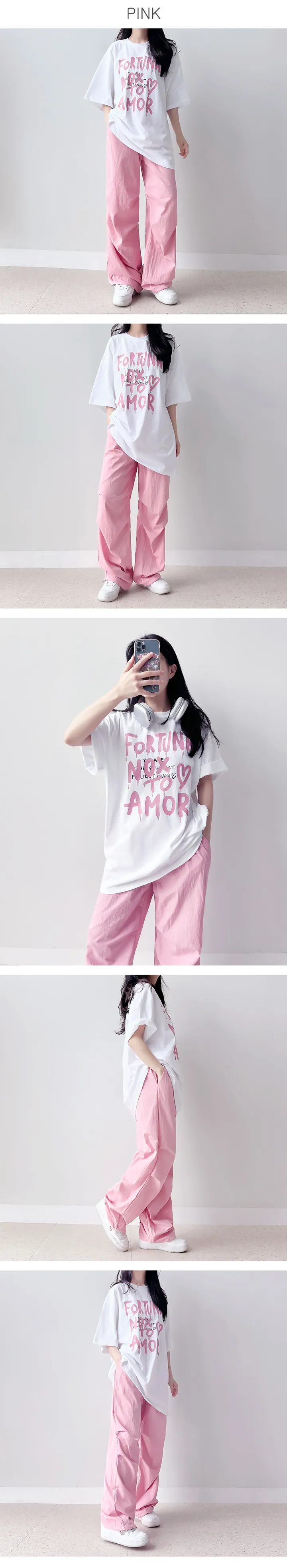 !개강룩/개강코디! 💕에이블리전체최저가1+1할인!💕 [2size남녀공용!/실물갑!]8color 바스락 투웨이 파라슈트 스트링 와이드 조거 롱 팬츠 y2k 긱시크 상세 이미지 4