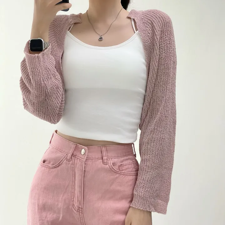 [여리핏/지금부터 쭉~] 엘르 볼레로 가디건 크롭가디건 여름가디건 상세 이미지 13