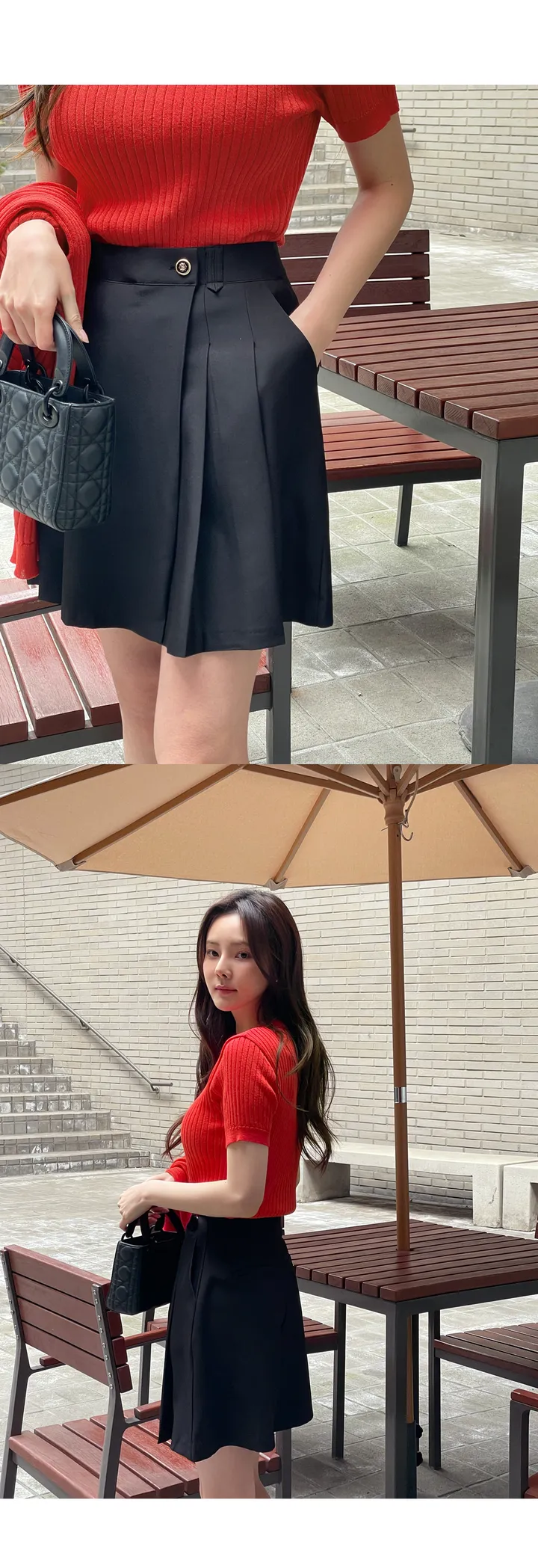 [단품구매가능] 레딜 라운드 골지 반팔 니트 가디건 상세 이미지 24