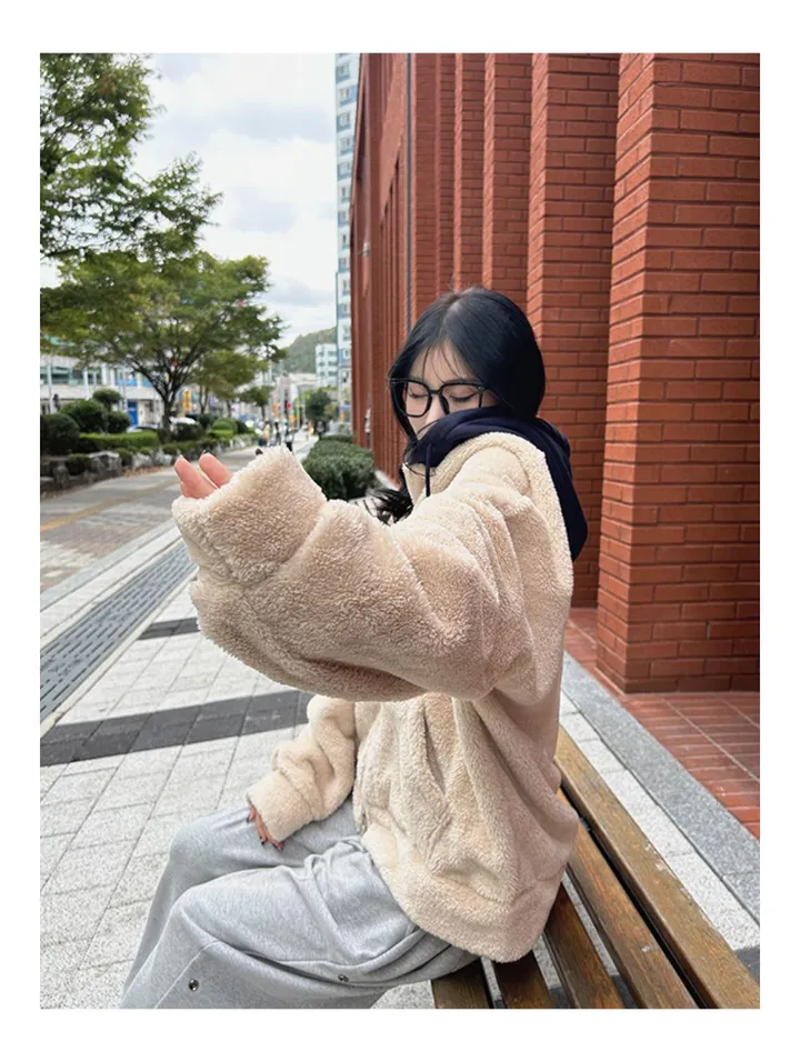 [당일배송][양털/뽀글이]후드 플리스 투웨이 겨울 따뜻한 데일리 점퍼 3color 묶음할인중 상세 이미지 51
