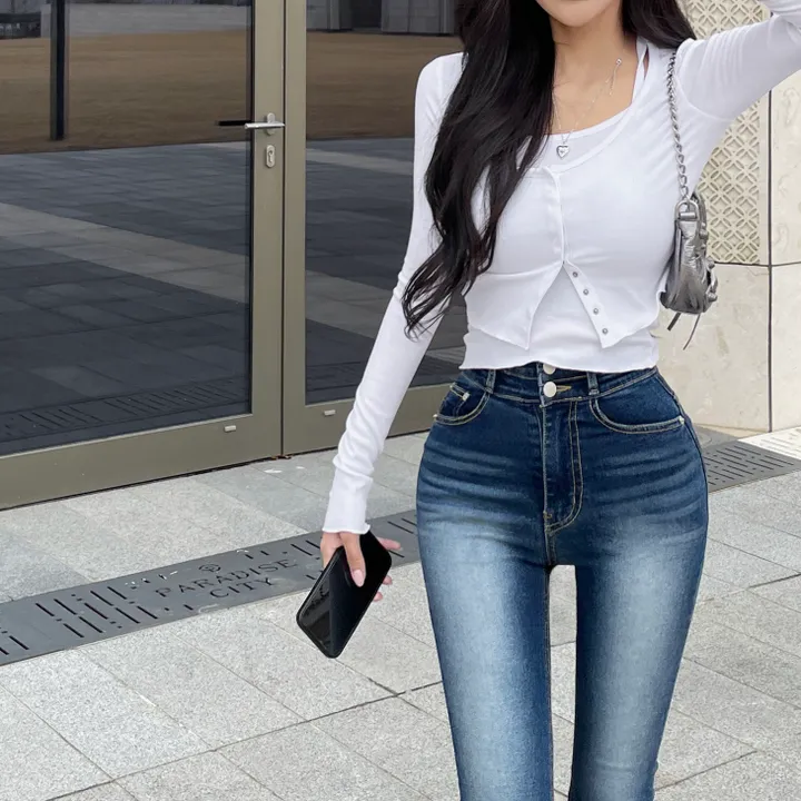 +영상핏[허리쏙MADE/기본or롱] 리얼 마네킹 허리쏙 투버튼 워싱 부츠컷팬츠 부츠컷데님 보정청바지 인생청바지 홀리허리쏙 S,M,L 상세 이미지 54