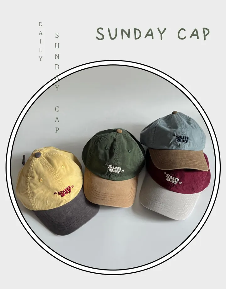 [당일출고] SUNDAY 볼캡 모자 야구모자 데일리 빈티지 캐주얼 봄 신상 상세 이미지 3