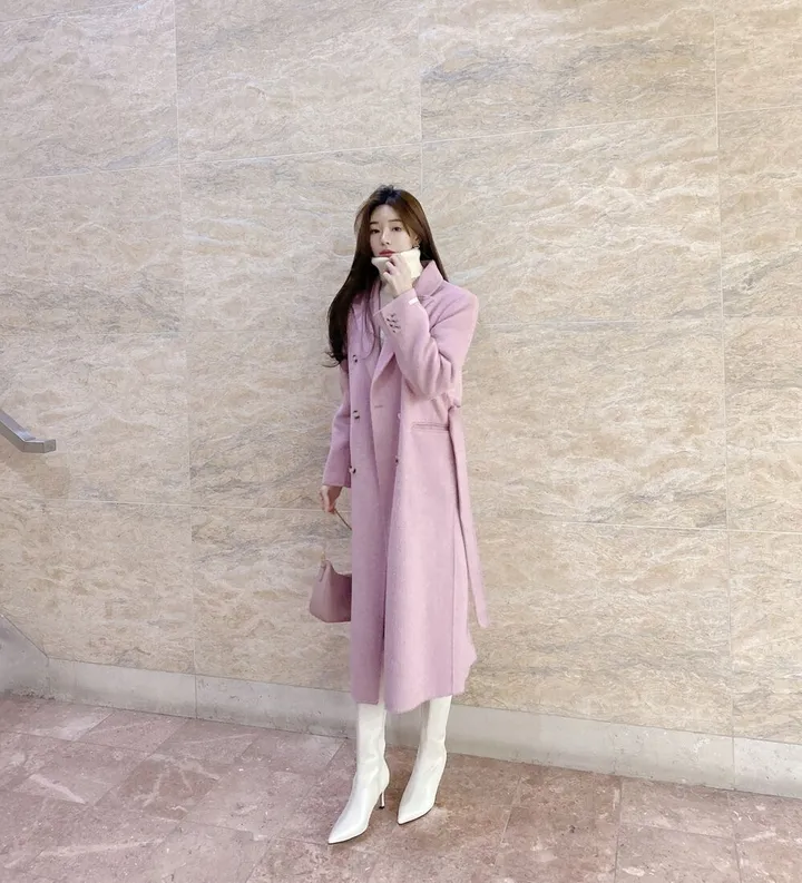 🚀아이오늘출발 [2025재진행/주문폭주] 온앤업 더블 벨트 캐시미어 앙고라 핸드메이드 롱 코트 상세 이미지 21